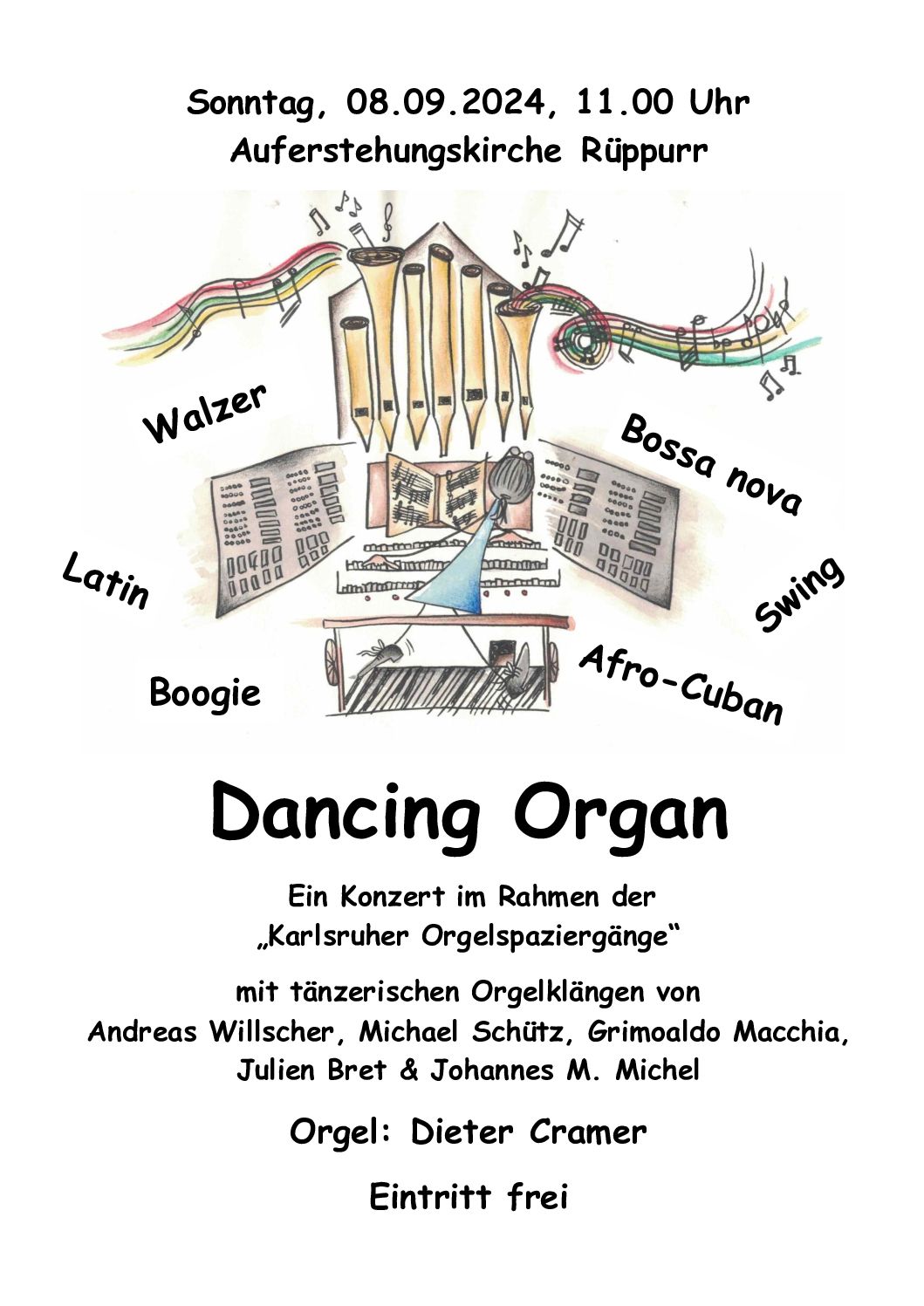 thumbnail of Dancing Organ – Orgelspaziergänge 2024