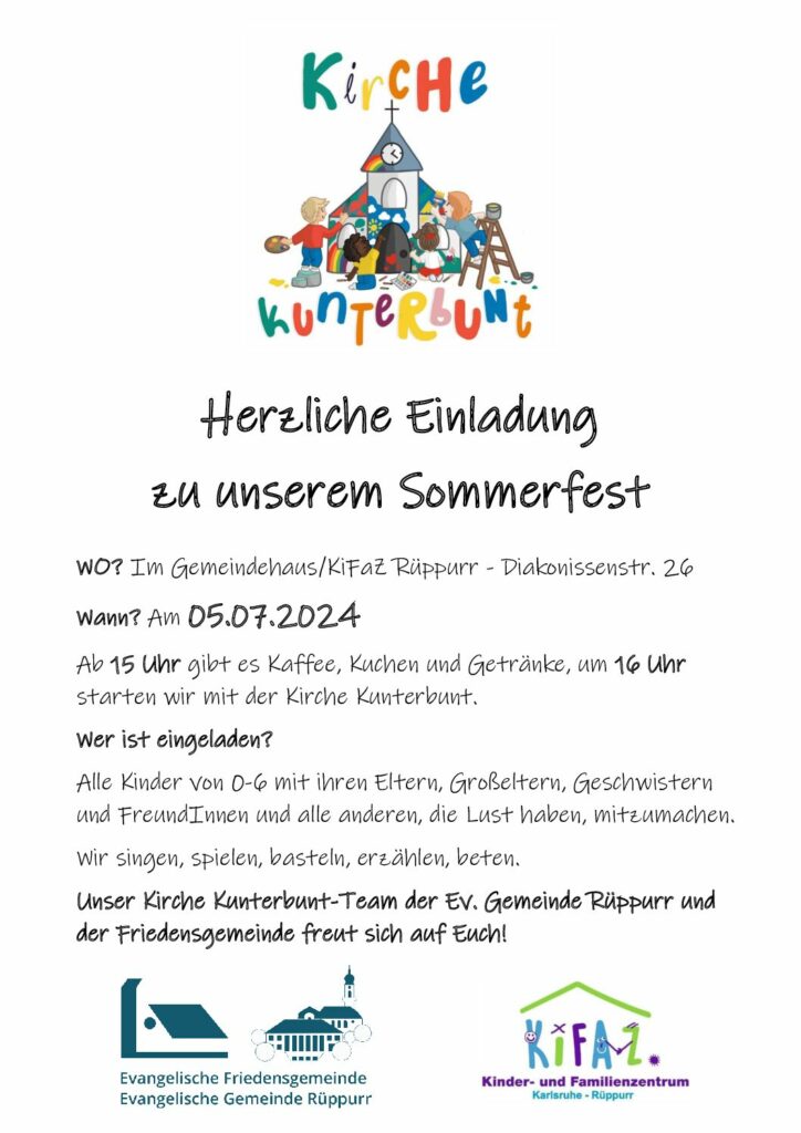 thumbnail of Kirche Kunterbunt Plakat 05.07.24